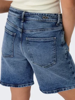 Outlet JDY Lullu Tie Shorts, , S Dark Blue Denim