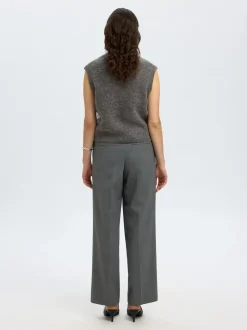 Selected Women Lulu Button Vest, , XS*Dame Veste