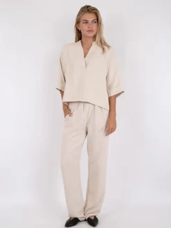 Online Neo Noir Luma Crepe Bluse, , 36 Creme