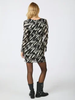 Neo Noir Luni Distressed Zebra Kjole, , 38*Dame Kjoler