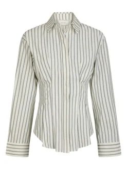 Outlet Neo Noir Lytra Stripe Skjorte, , 38 Black Striped
