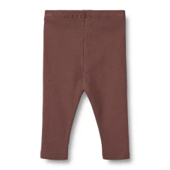 Wheat Maddy Baby Rib Leggings, , 62 cm Eggplant