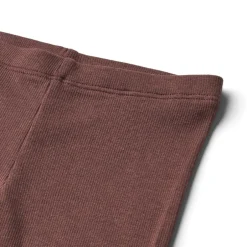 Wheat Maddy Baby Rib Leggings, , 62 cm Eggplant
