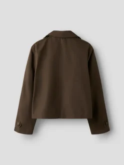 Hot Name It Madelin Short Trenchcoat, , 152 cm Chocolate Brown