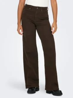 Clearance ONLY Madison Blush Wide Jeans, , M/L32 Dark Brown Denim