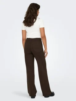 Clearance ONLY Madison Blush Wide Jeans, , M/L32 Dark Brown Denim