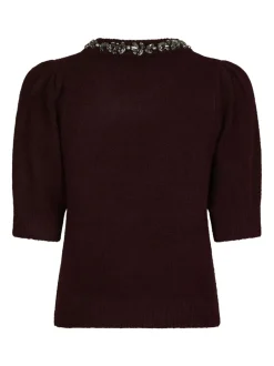 Neo Noir Maia Stone Knit Bluse, , 38*Dame Strik & Sweatshirts