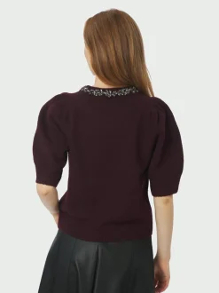 Neo Noir Maia Stone Knit Bluse, , 38*Dame Strik & Sweatshirts