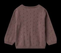 Hot Wheat Maia Strik Baby Cardigan, , 92 cm Plum