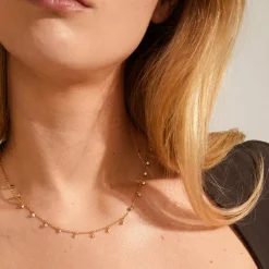 Hot Pilgrim Maja Halskæde, , 38+9 cm Guld