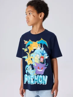 Clearance Name It Majo Pokemon T-shirt, , 122-128 cm Navy Blazer