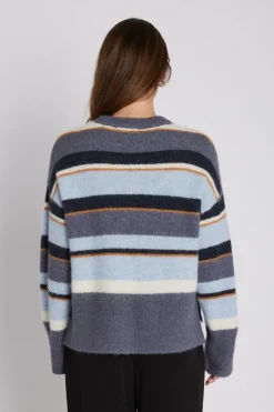 Clearance PBO Makila Knit Sweater, , M Multi Stripe