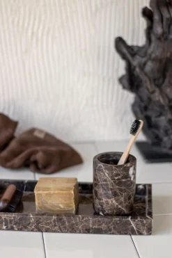 Outlet Mette Ditmer Marble Tandbørsteholder, Brun