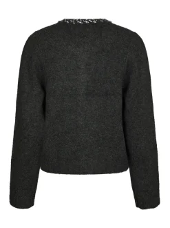 Clearance Neo Noir Marie Stone Knit Cardigan, , 38 Antracit