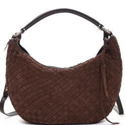 Outlet Adax Marlin Braided Skuldertaske, Chocolate
