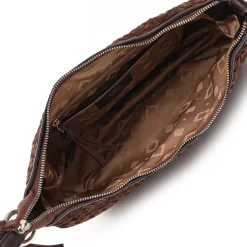 Outlet Adax Marlin Braided Skuldertaske, Chocolate