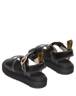 Discount Dr. Martens Marlowe Hearts J Sandaler, , 31 Black/Powder Pink
