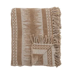 New Bloomingville Marmi Plaid, , 130x160 cm Brun