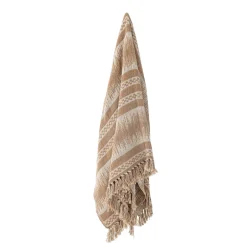 New Bloomingville Marmi Plaid, , 130x160 cm Brun