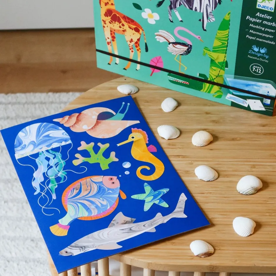 Djeco Marmorering Kreativ Æske*Børn Kreativ Leg