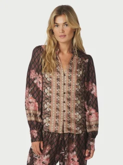 Neo Noir Massima Botanical Border Bluse, , 38*Dame Bluser & Skjorter