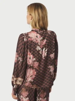 Neo Noir Massima Botanical Border Bluse, , 38*Dame Bluser & Skjorter