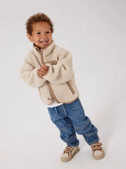 Sale Name It Mattia Shepa Jakke, , 110 cm Moonbeam Savannah Tan