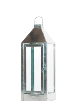 New A2 Living Maxi Lanterne, Galvaniseret, 22,5x60x22,5 cm Sølv