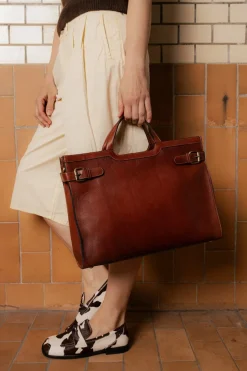 Outlet Re:Designed May Big Arbejdstaske, Cognac