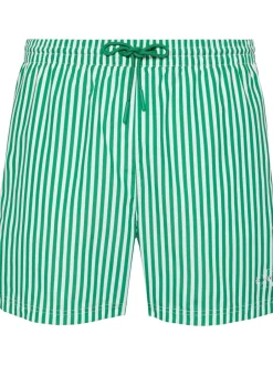 Best Calvin Klein Medium Drawstring Badebukser, , XXL 20186 Penny Stripe+Mardi Gras Green