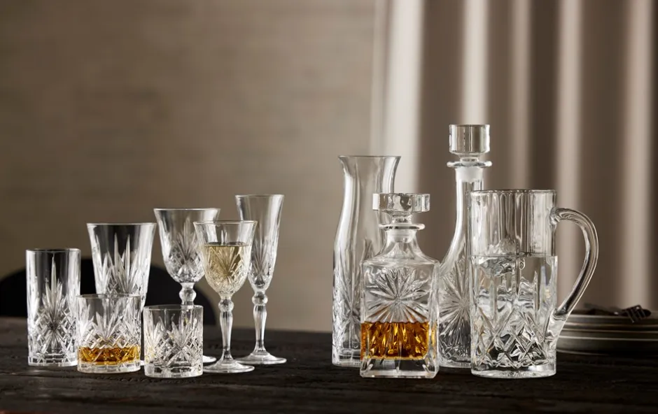 Lyngby Glas Melodia Krystal 6-pak Highball Glas, , 36 cl* Køkken|Glas