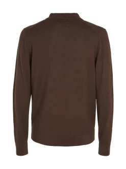 Best Calvin Klein Merino Polo Pullover, , L Java