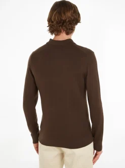 Best Calvin Klein Merino Polo Pullover, , L Java