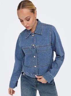 JDY Mica Pocket Denimjakke, , M*Dame Jakker & Frakker