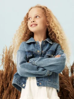 Name It Mila Denim Jakke, , 146 cm*Børn Overtøj