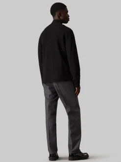 Calvin Klein Milano Stitch Q-Zip Striktrøje, , XL* Strik