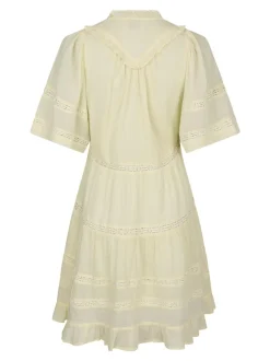 Neo Noir Milene S Voile Kjole, , 36 Light Yellow