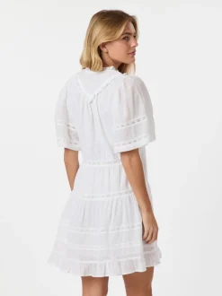 Best Neo Noir Milene S Voile Kjole, , 42 White