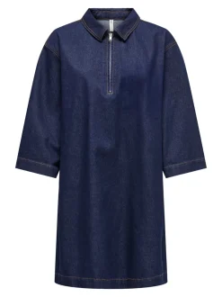 Sale ONLY Miles Denimkjole, , L Dark Blue Denim