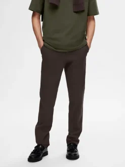 New Selected Homme Miles Flex Bukser, , W33/L34 Chocolate Torte