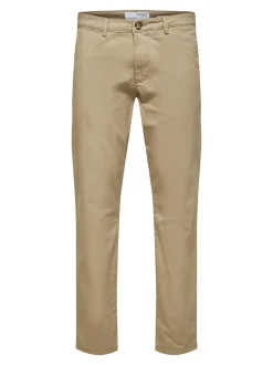 Clearance Selected Homme Miles Flex Bukser, , W33/L34 Greige