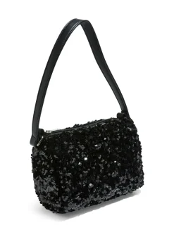 New Pieces Mille Glitter Skuldertaske, Black
