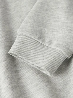 Discount Name It Mille Short O-Neck Sweatshirt, , 146-152 cm Light Grey Melange