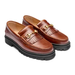 Online Playboy Footwear Milton Loafers, , 44 Brandy Leather