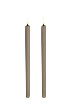 Clearance Uyuni Mini Taper 2-pak LED-Lys, White Sandstone
