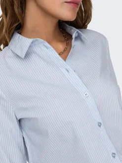 Outlet JDY Mio Skjorte, , 40 Cashmere Blue/White