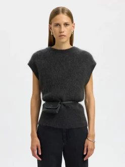 Selected Women Mira Mohair Strikvest, , L*Dame Veste
