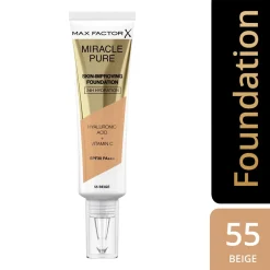 New Max Factor Miracle Pure Skin-Improving Foundation, 55 Beige