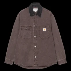 Sale Carhartt WIP Mitch Shirt Jac Jakke, , L Palisander/Black