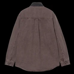 Sale Carhartt WIP Mitch Shirt Jac Jakke, , L Palisander/Black